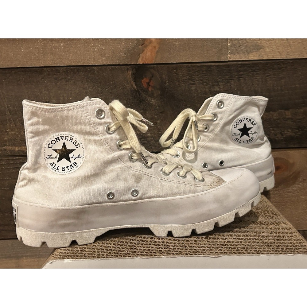 Converse All Star High-Top Sneakers in Off-White